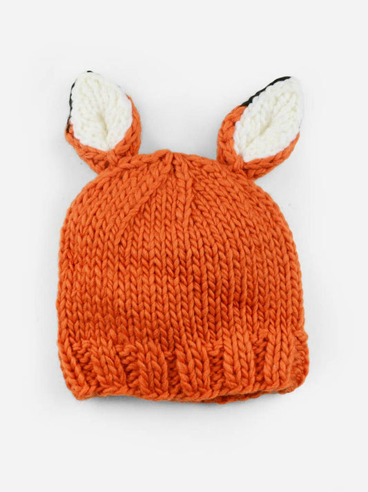 Hand Knit Fox Hat