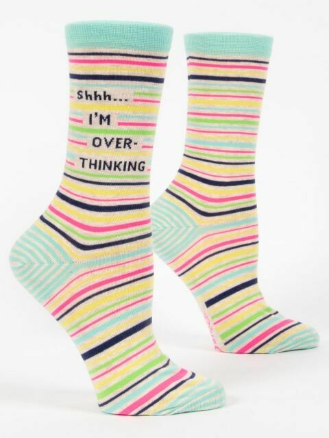 Shh...I'm Overthinking Women's Crew Socks