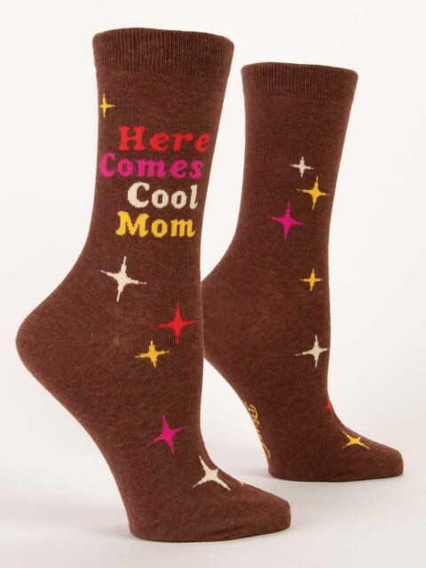 Here Comes Cool Mom Women's Crew Socks