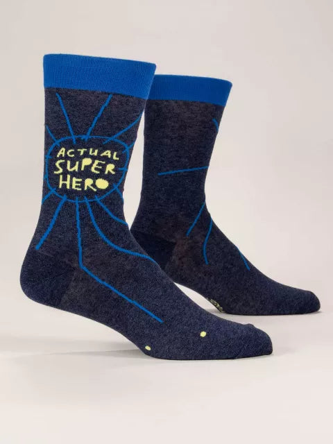 Actual Superhero Men's Crew Socks