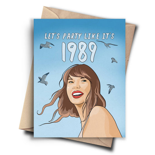 1989 Taylor Swift Birthday Card