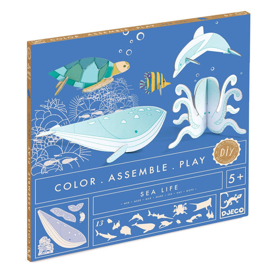Sea Life Color, Assemble, Play DIY Craft Kit