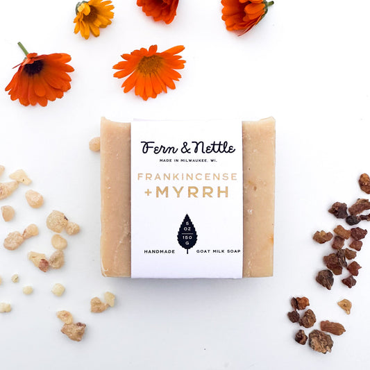 Fern & Nettle Frankincense + Myrrh Soap
