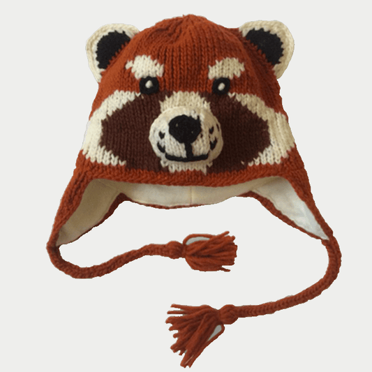 Red Panda Youth Knit Hat